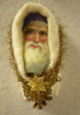 Santa Pine Cone Ornament