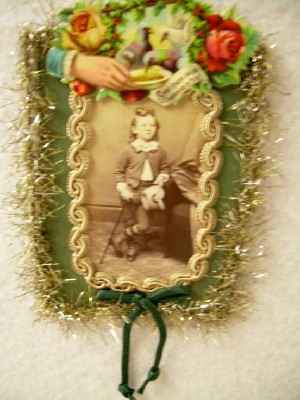 Antique Photo of Victorian Boy Ornament